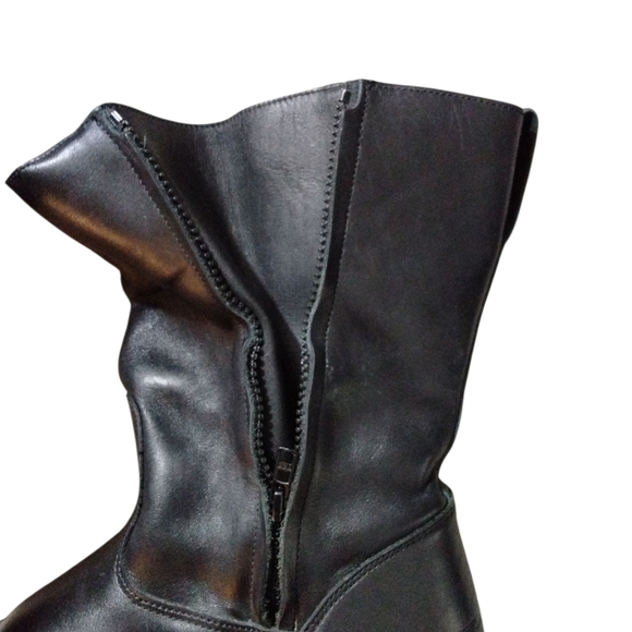 CRUISERWORKS Men's Black Leather Motorcycle Boots Waterproof Boots Size 9.5 - Picture 6 of 12